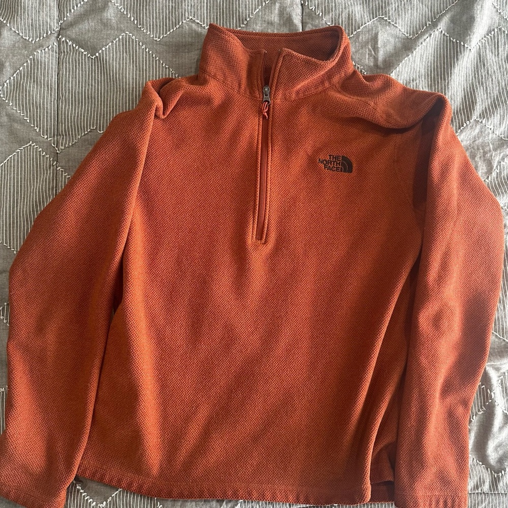 The North Face Orange Quarter-Zip Pullover